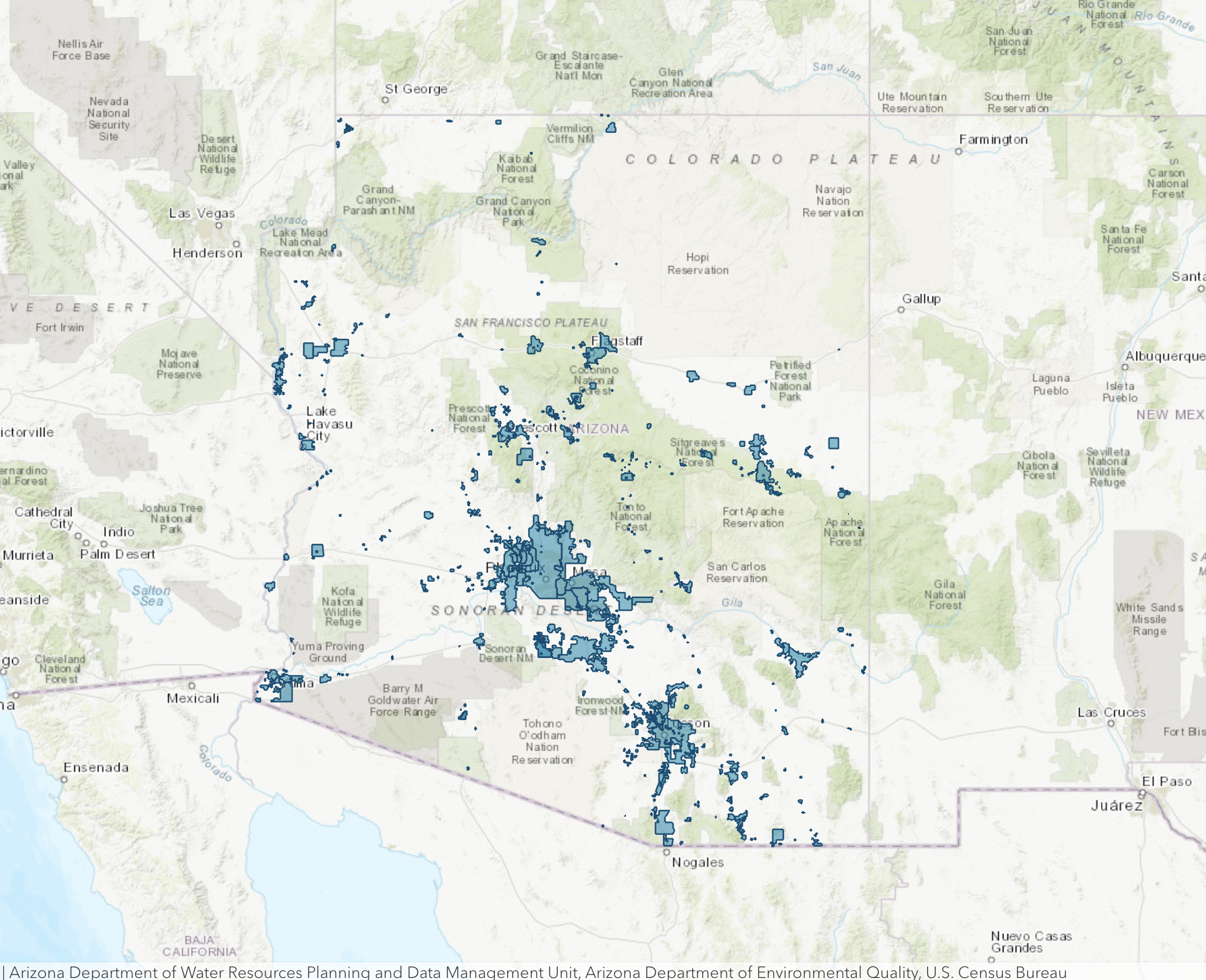 Community Water Systems Service Area Interactive Map