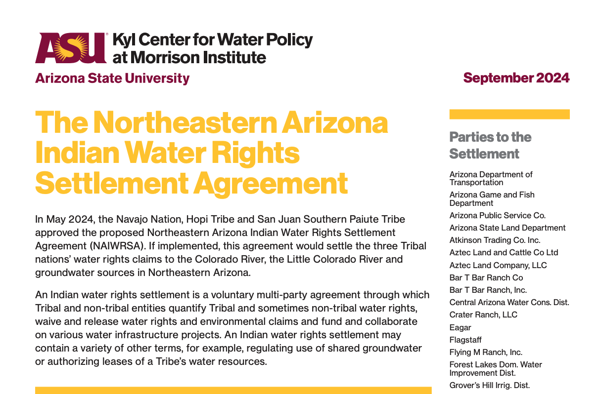 Northeastern Water Rights Settlement Whitepaper