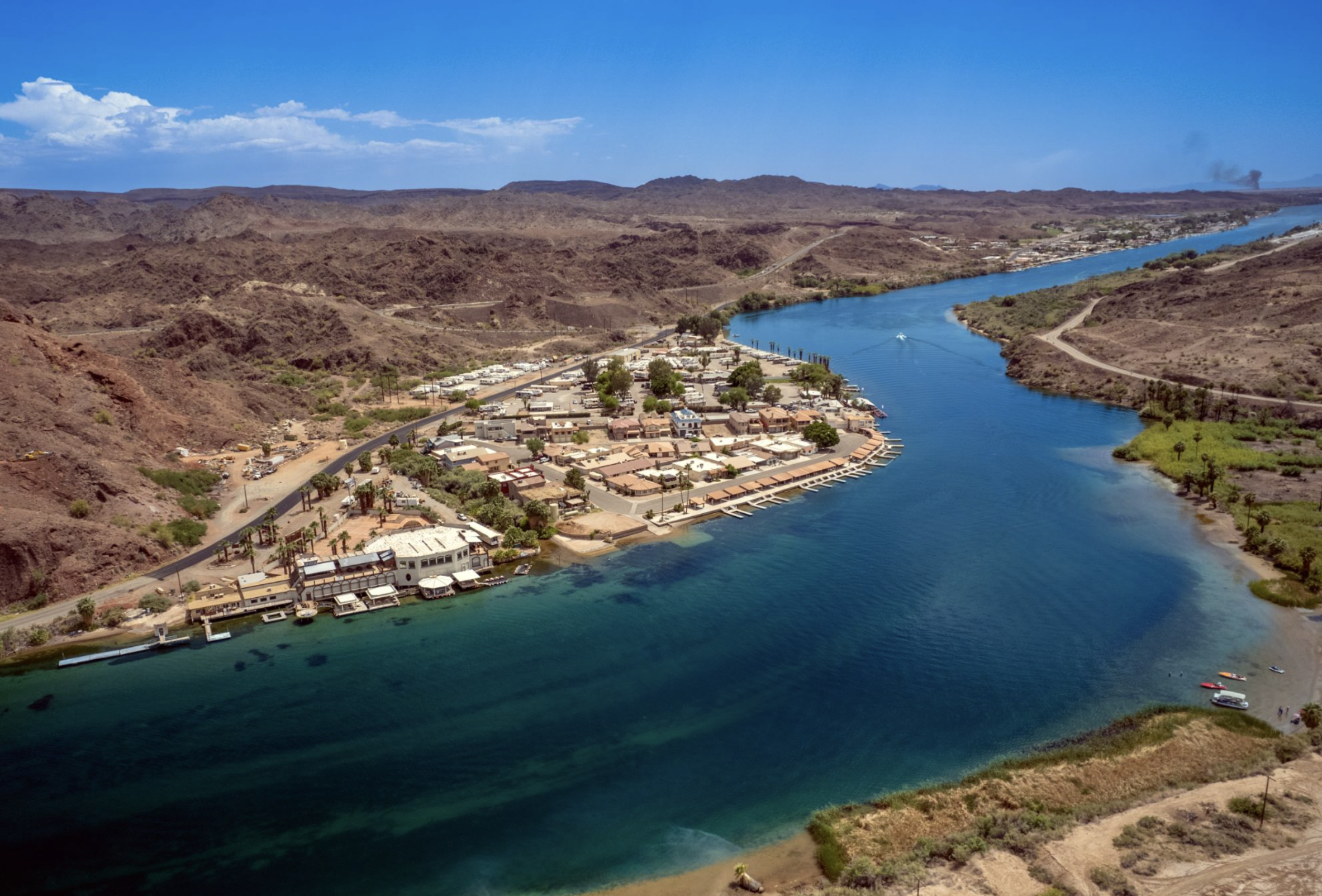 Image: Parker, AZ is a community along the Colorado River where tribal and non tribal communities co-exist and rely on river water. 